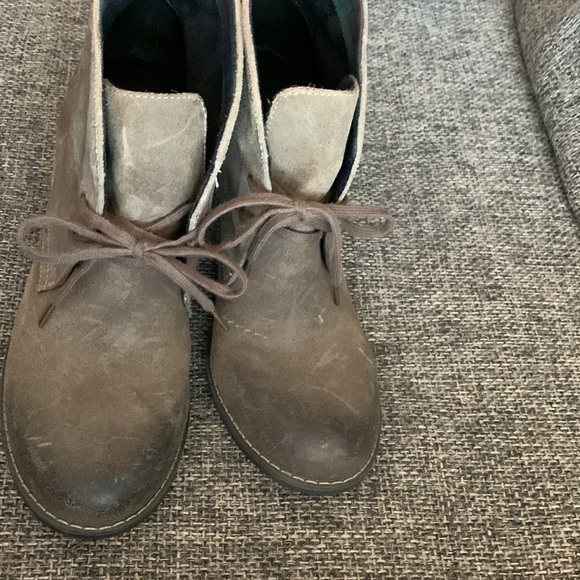 Indigo lace-up bootie beige nubuck leather size 11 - Picture 2 of 12